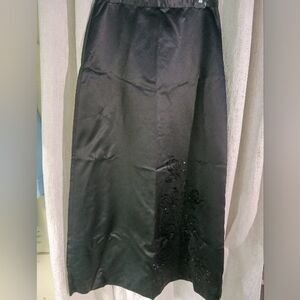 Sandra Darren Maxi skirt womens size 12 bead detail lined Western wear
